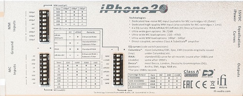 iPhono 2 DIP switches